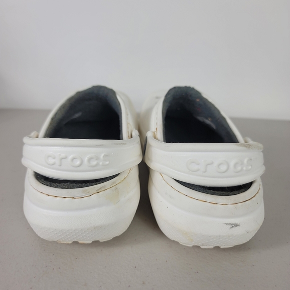 Crocs Mules Clogs sandals Boys  Sz J2 White - Picture 7 of 10